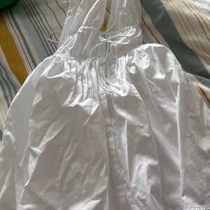 white Zara dress romper